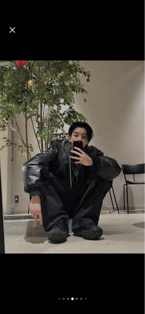 ジャケット・アウター RADIANT fakeleather 2way cropped blouson