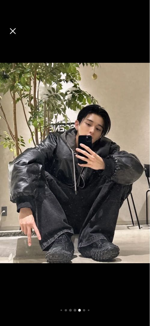 ジャケット・アウター RADIANT fakeleather 2way cropped blouson