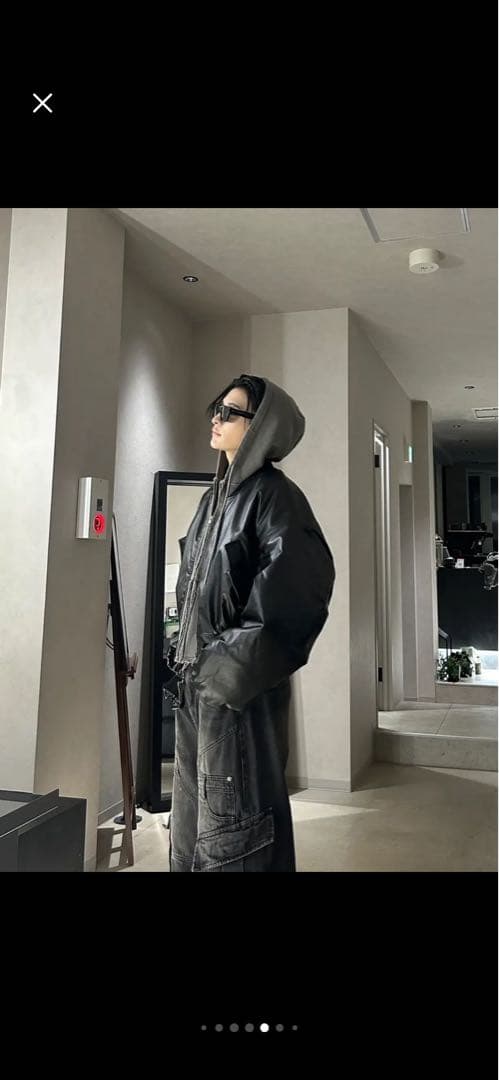 ジャケット・アウター RADIANT fakeleather 2way cropped blouson