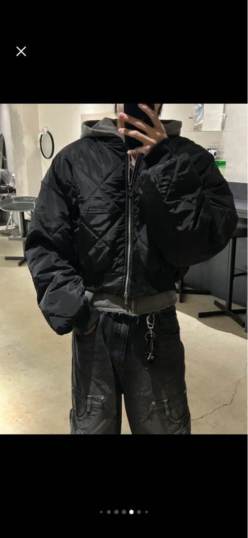 ジャケット・アウター RADIANT fakeleather 2way cropped blouson