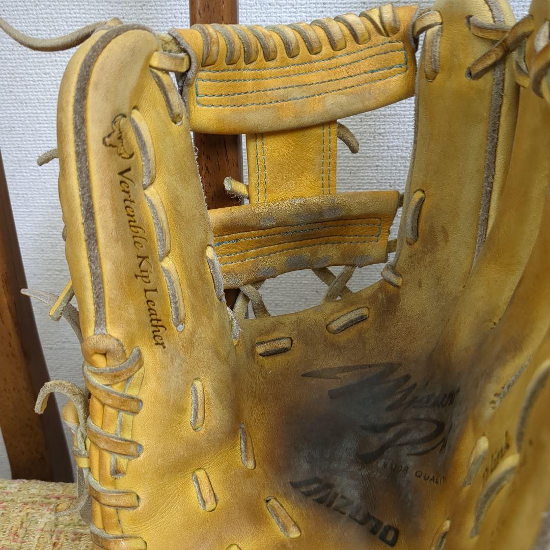 HAGA JAPAN 内野用 ミズノプロ 硬式用グローブ イエロー