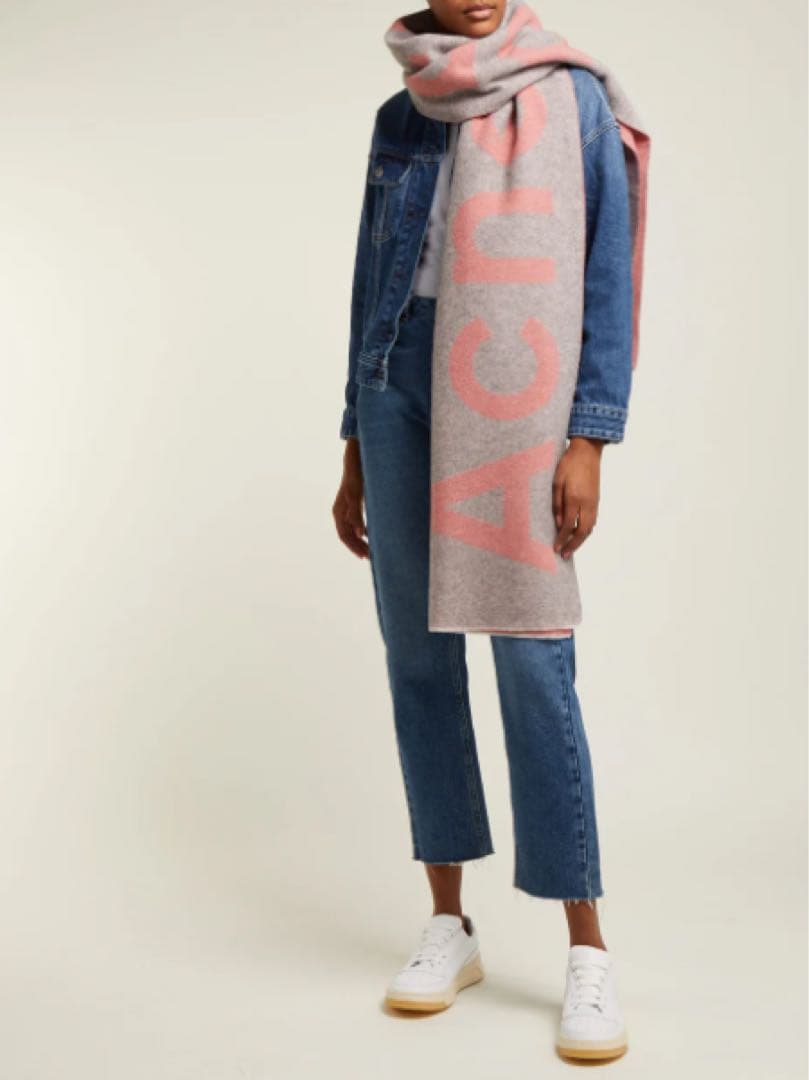 【美品⭐︎クリーニング済み】アクネ ACNE STUDIOS リバーシブルマフラー