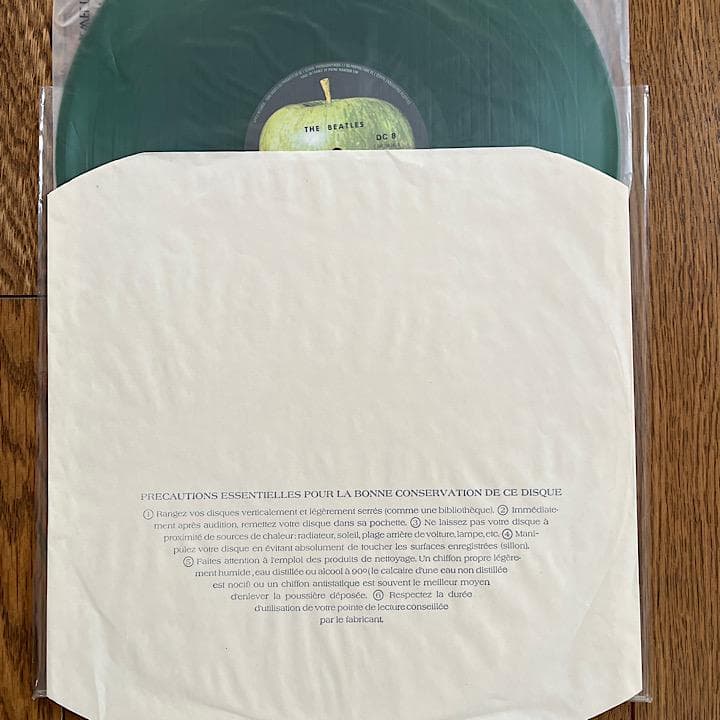 【美品】ビートルズ フランス盤 「ABBEY ROAD」カラー・レコード