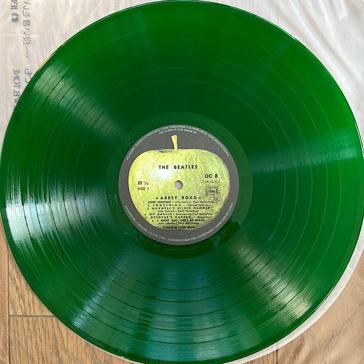 【美品】ビートルズ フランス盤 「ABBEY ROAD」カラー・レコード