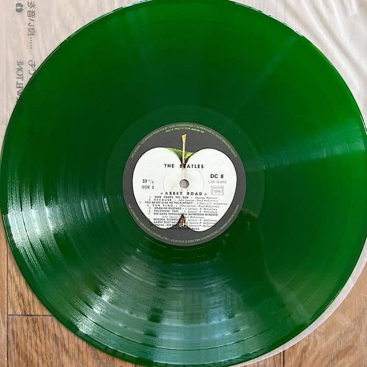 【美品】ビートルズ フランス盤 「ABBEY ROAD」カラー・レコード