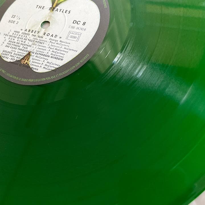 【美品】ビートルズ フランス盤 「ABBEY ROAD」カラー・レコード