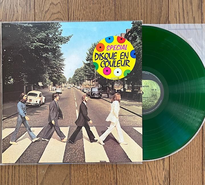 【美品】ビートルズ フランス盤 「ABBEY ROAD」カラー・レコード