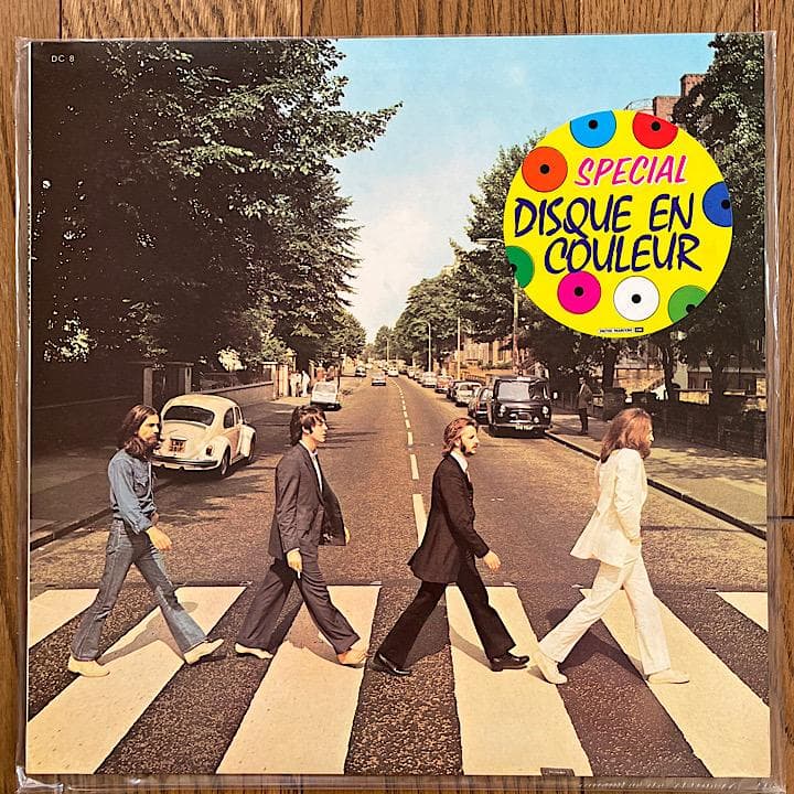 【美品】ビートルズ フランス盤 「ABBEY ROAD」カラー・レコード