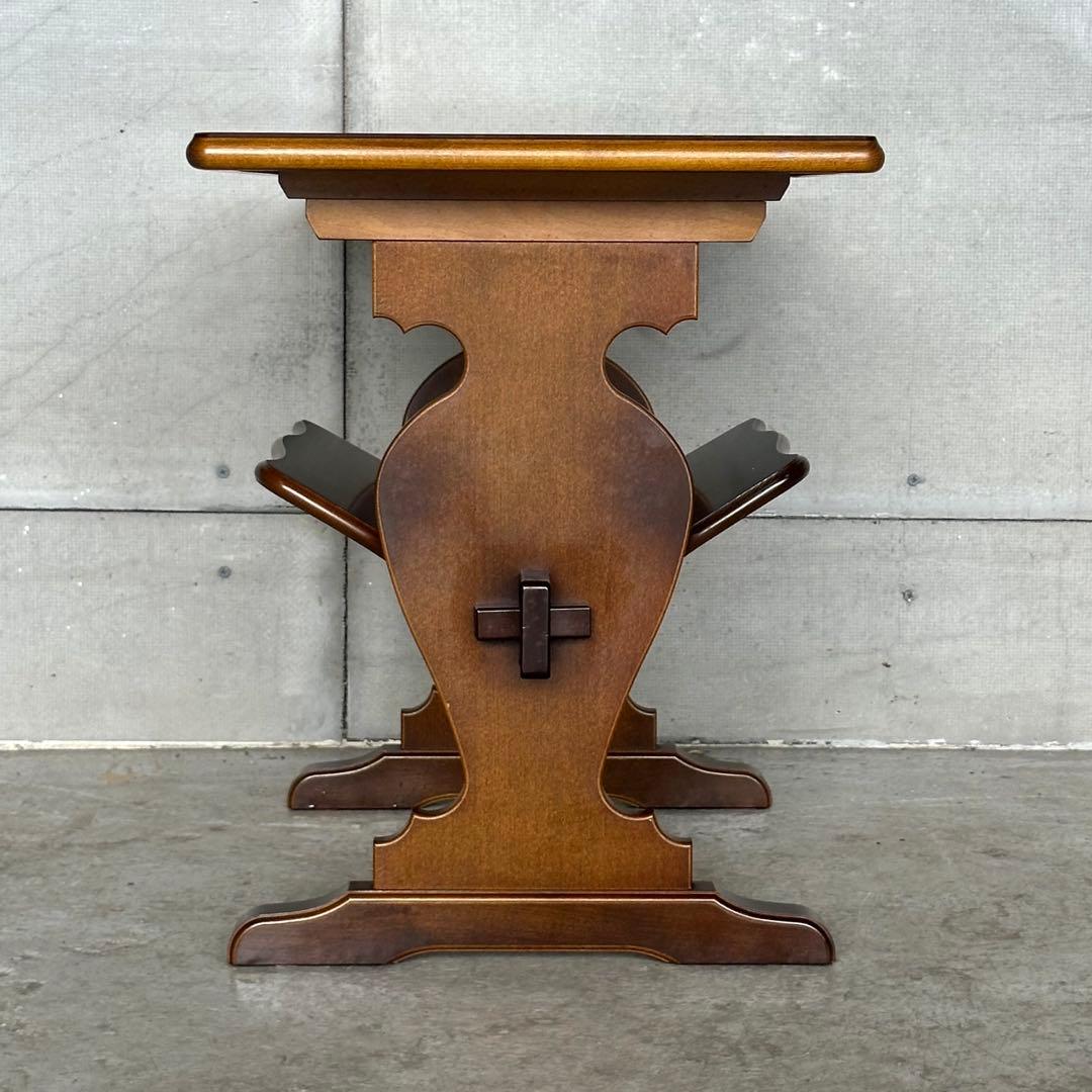 ✿karimoku✿オールドカリモク コロニアル マガジンラック　98年製