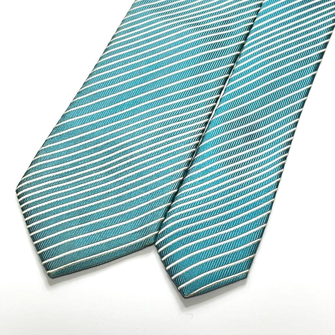 2674 バーバリーブラックレーベル ネクタイ ナロータイ レジメンタル