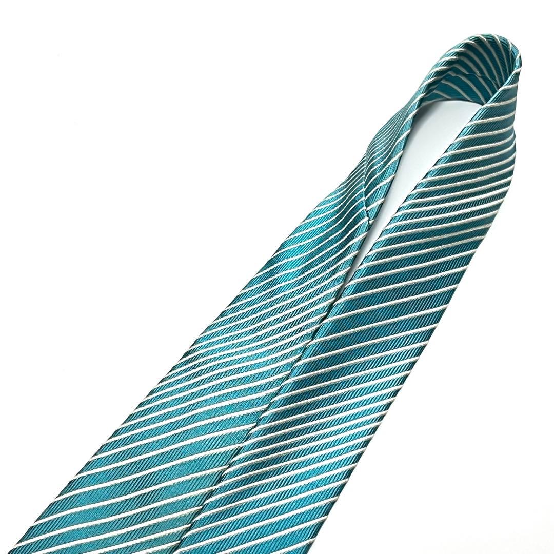 2674 バーバリーブラックレーベル ネクタイ ナロータイ レジメンタル