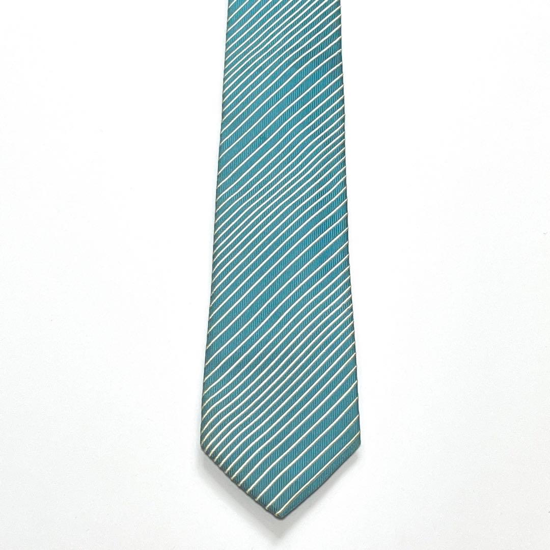 2674 バーバリーブラックレーベル ネクタイ ナロータイ レジメンタル