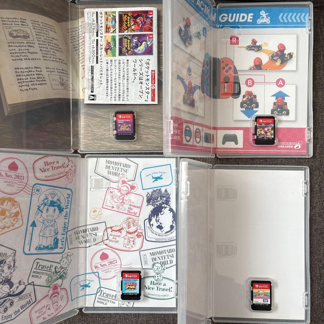 Switch 人生ゲーム　バイオレット　マリオカート8 桃鉄ワールド