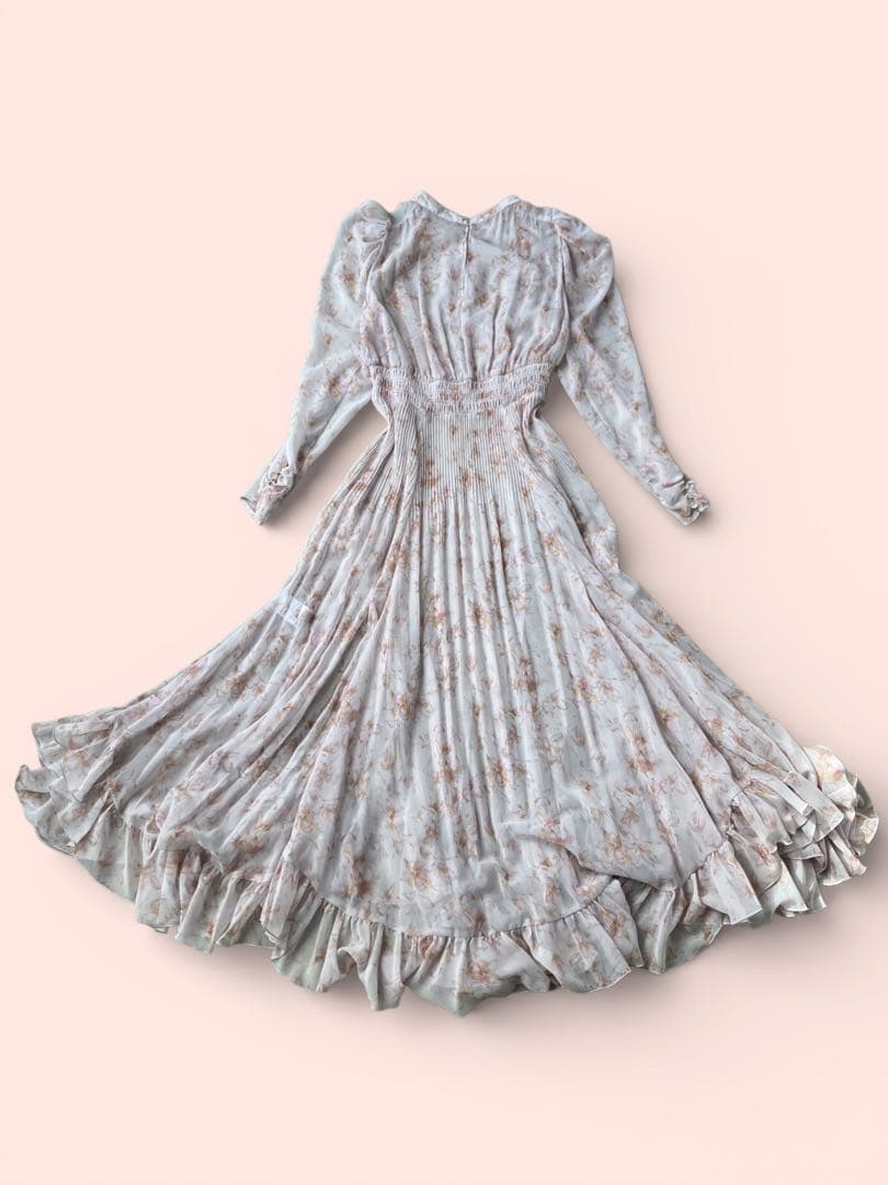 COCODEAL ココディール シフォンフラワープリントワンピース