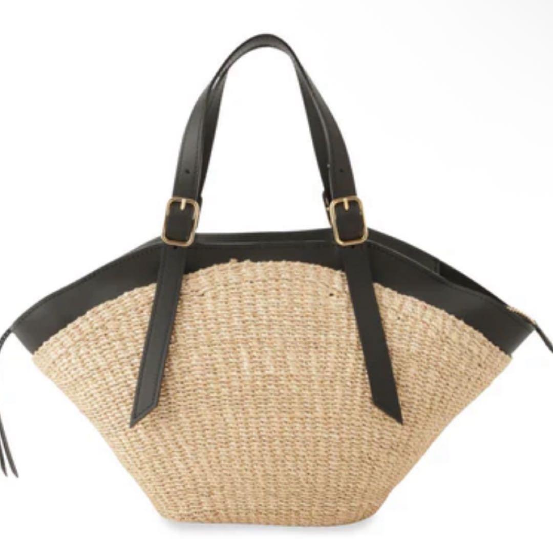 【VIOLAd'ORO】アバカレザーカゴバッグ MIRO/ V-8844