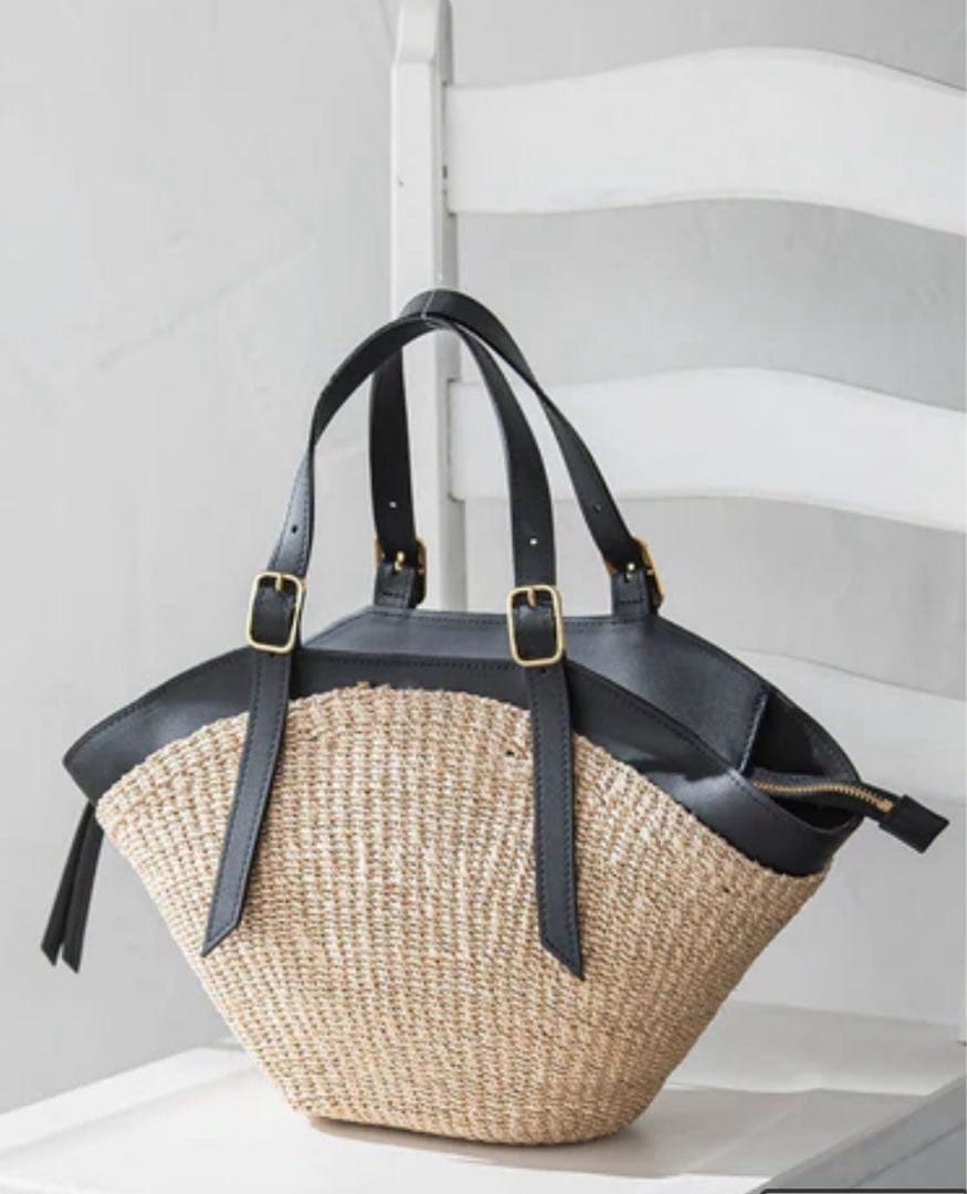 【VIOLAd'ORO】アバカレザーカゴバッグ MIRO/ V-8844