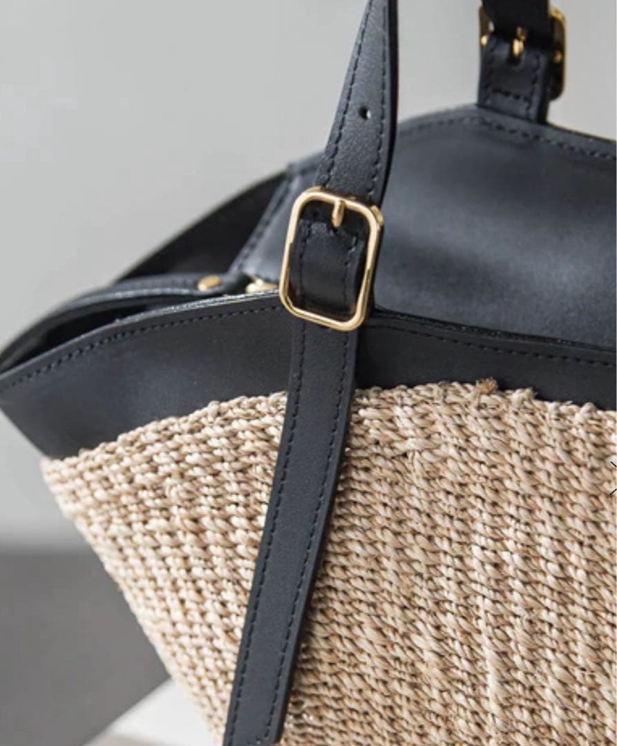 【VIOLAd'ORO】アバカレザーカゴバッグ MIRO/ V-8844