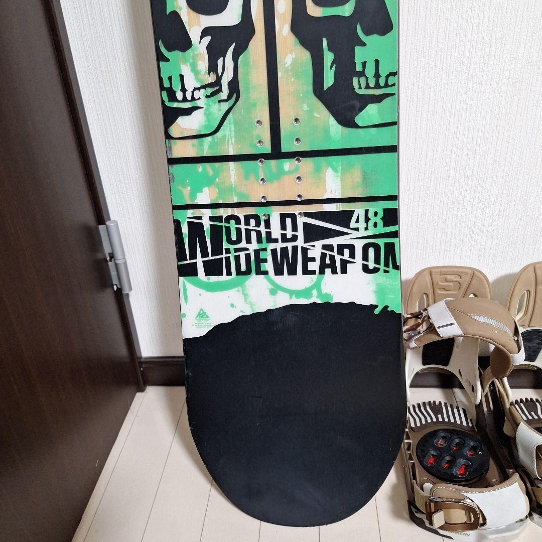 スノーボードセット　K2ワールドワイドウエポン148センチ サロモンビンディング