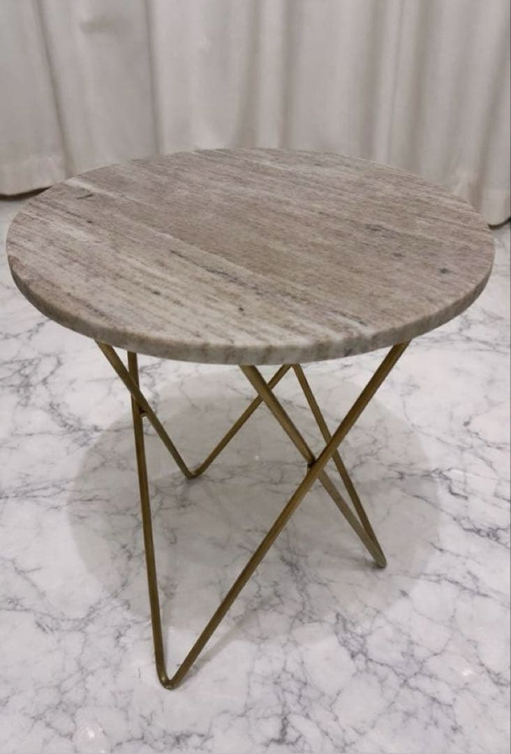 ZARA マーブルサイドテーブル 大理石天板