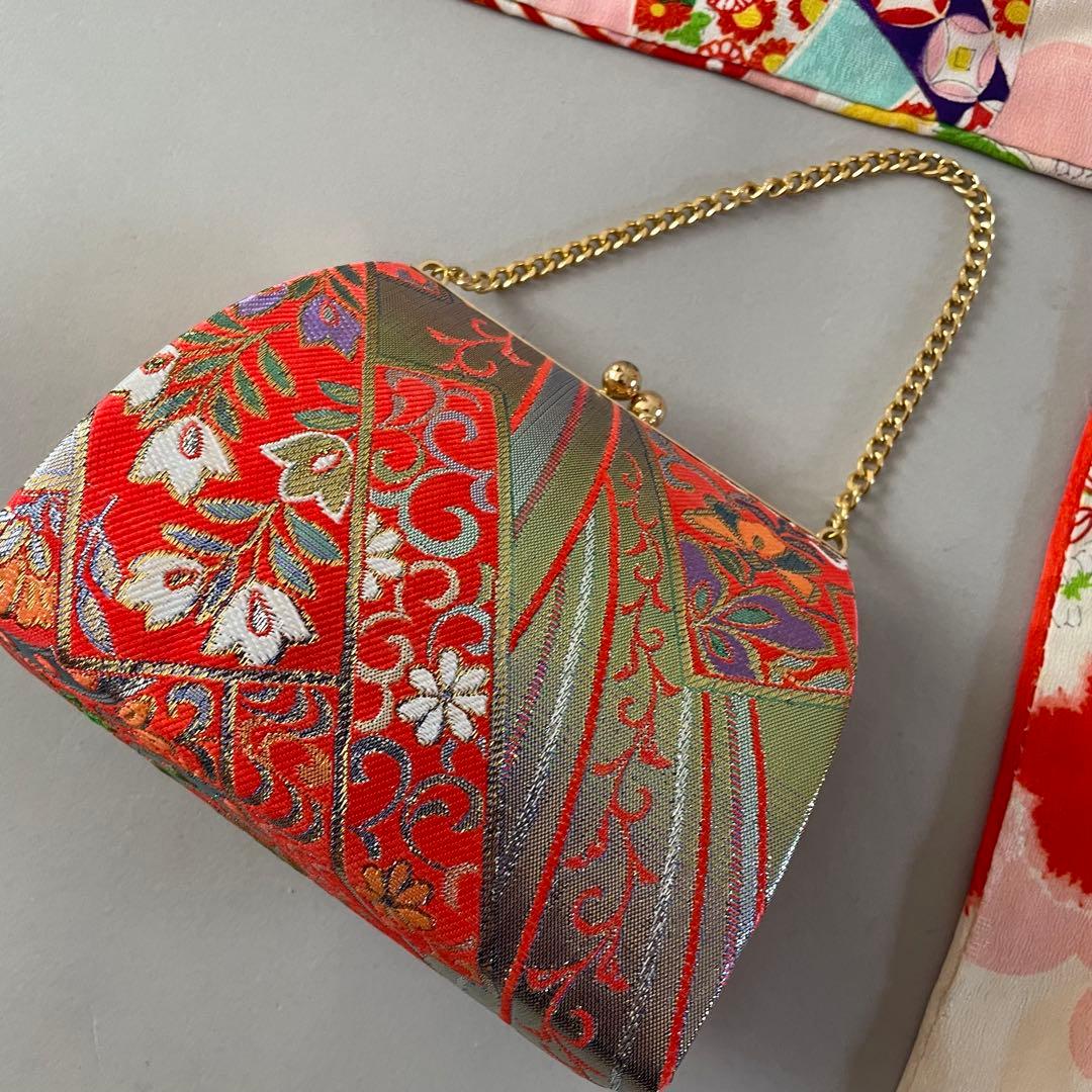 七五三　小さめ7歳　6歳　アンティークお着物セット