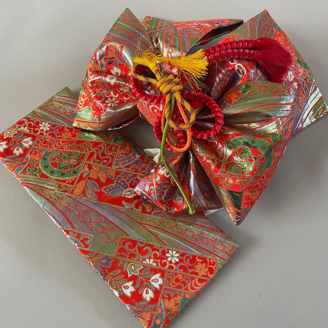 七五三　小さめ7歳　6歳　アンティークお着物セット