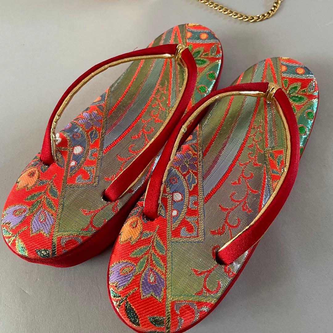 七五三　小さめ7歳　6歳　アンティークお着物セット