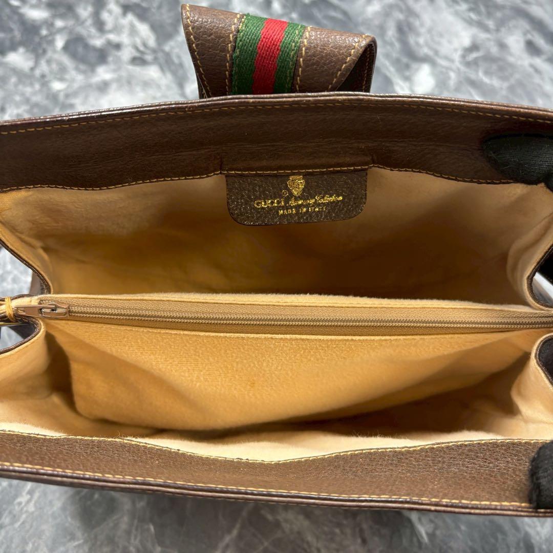 ✨美品✨GUCCI GG シェリーライン ショルダーバッグ ベージュ 金具 ロゴ