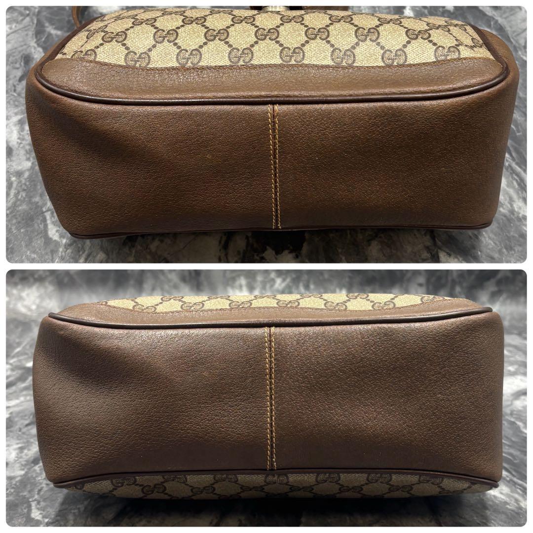 ✨美品✨GUCCI GG シェリーライン ショルダーバッグ ベージュ 金具 ロゴ