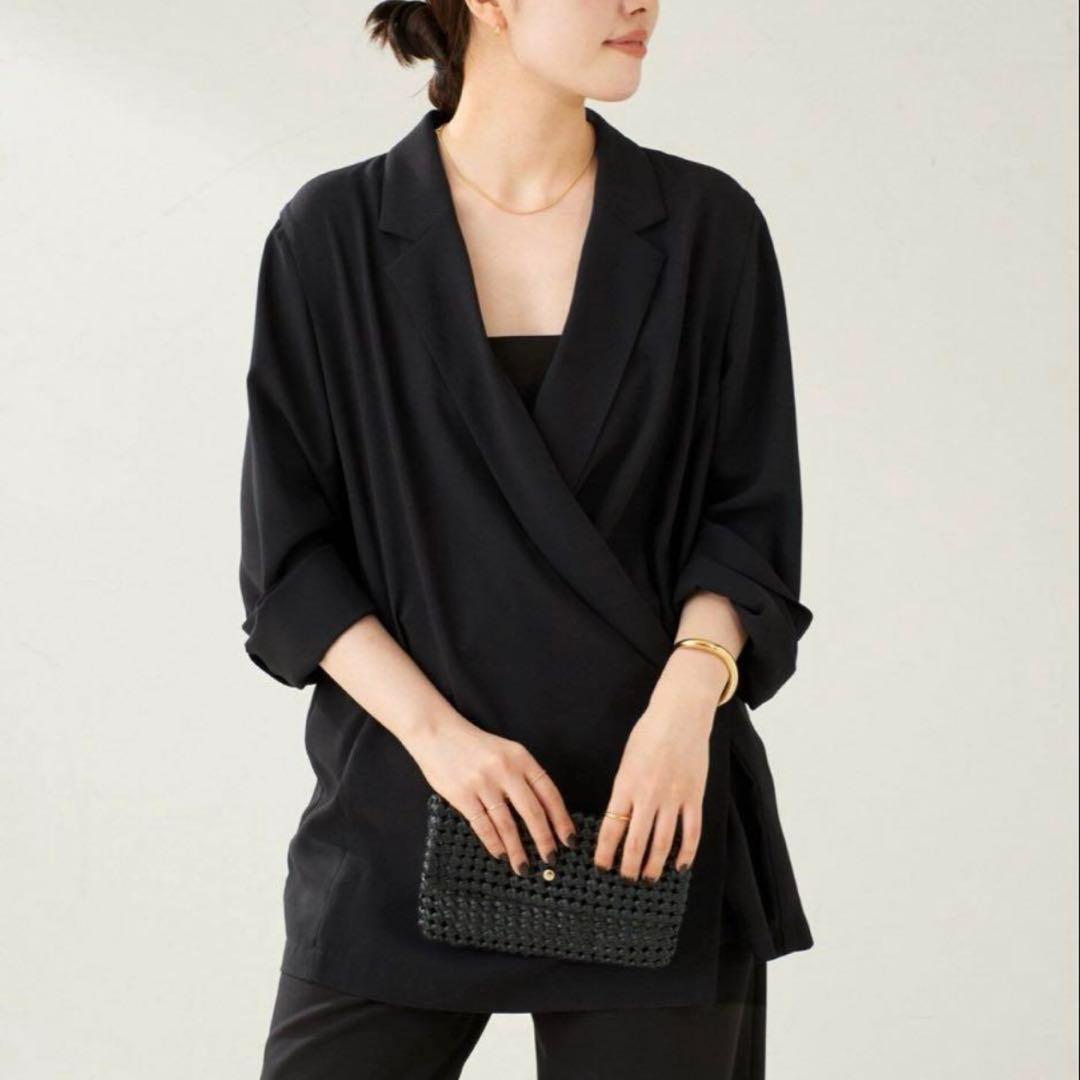 【美品】Plage Cache Coeur ジャケット ブラック 黒 36