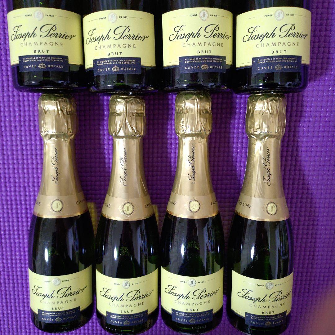 （新品未開封)JALファーストクラス「ジョセフペリエ」シャンパン200ml×8本