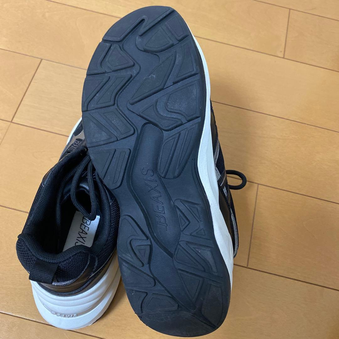 ビーアクシス ウエイトコアスニーカー ダイエット 体幹 トレーニング M黒/白