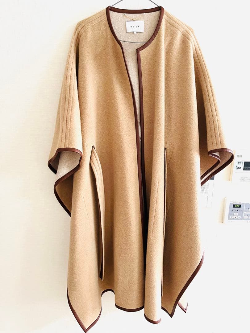 Jeff Beckerウールポンチョコート