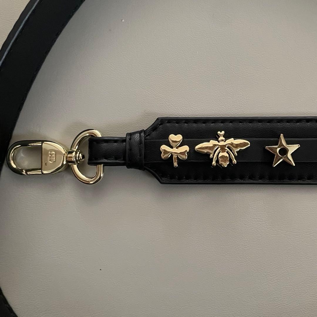 Lady Dior スモール 黒　ミッツァ2枚　チャーム3個付き