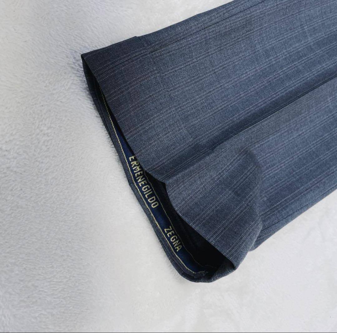 美品エルメネジルドゼニア　トロフェオ　スーツ　シングル　サイドベンツ　グレー　L