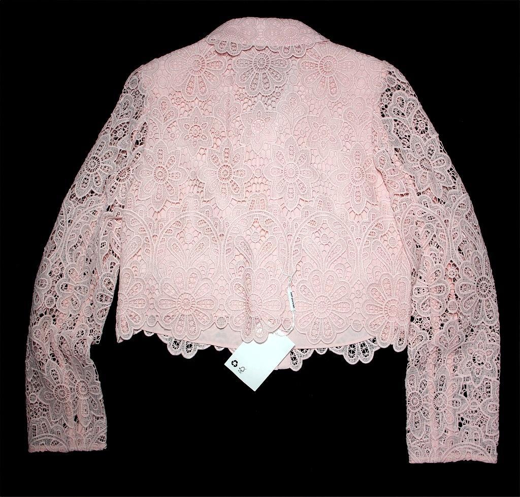 m*e様 セルフポートレイト ギピュール レース ジャケット ピンク UK8 未