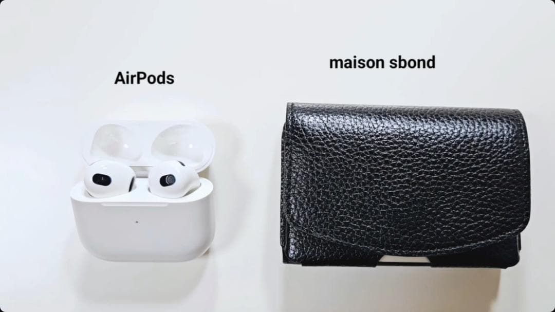 Maison Sbond 　三つ折り財布 ブラック　 ロゴ有