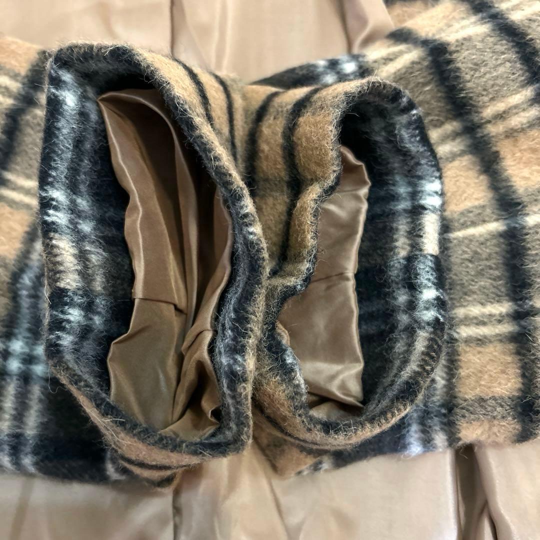 超美品　ADIEU TRISTESSE チェックポンチョコート はまじ　アルパカ