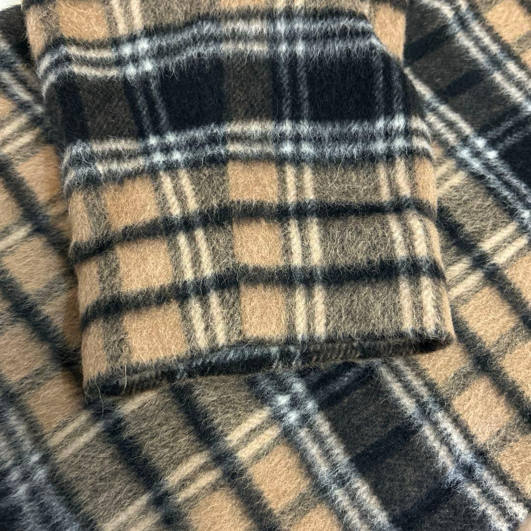 超美品　ADIEU TRISTESSE チェックポンチョコート はまじ　アルパカ