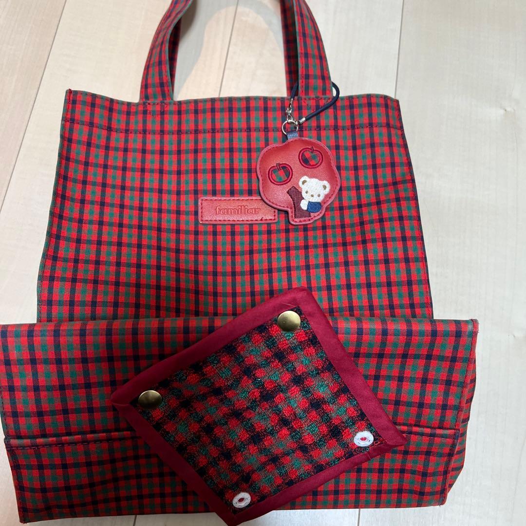 ファミリア　トートバッグ大　ハンドルカバー付