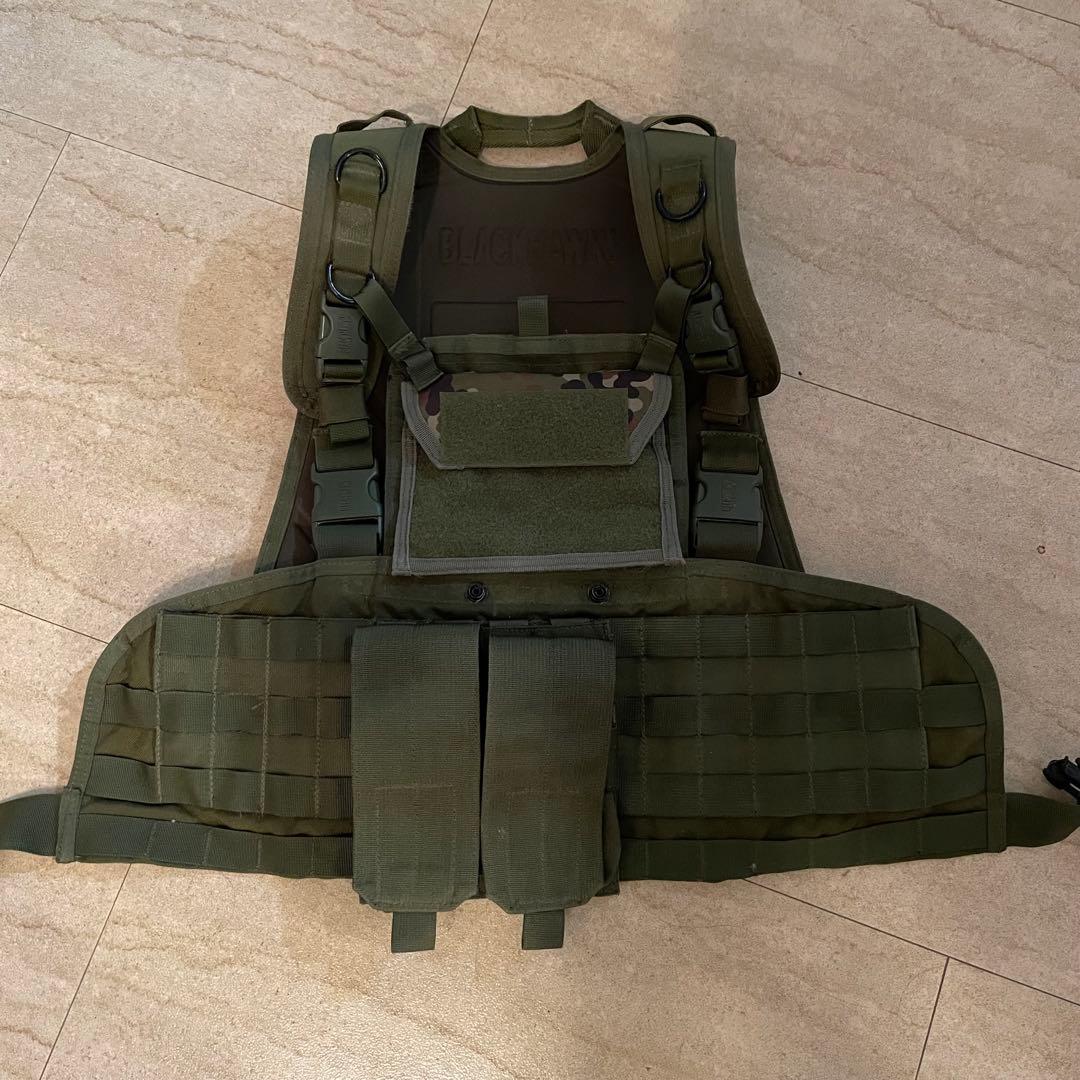 【レア】BLACK HAWK! コマンドリーコン　チェストリグ モール対応タイプ