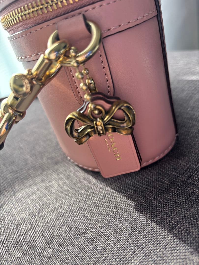 コーチ ピンク バニティ ショルダーバッグ セレーナゴメスとのコラボ