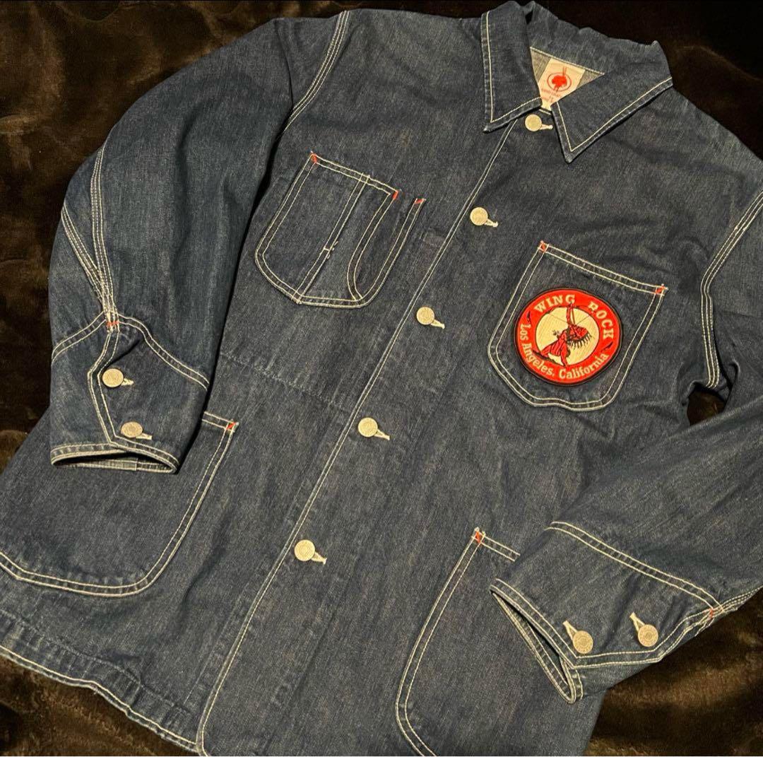超激レア　初期　オールド　WINGROCK デニムカバーオール　ゴローズ