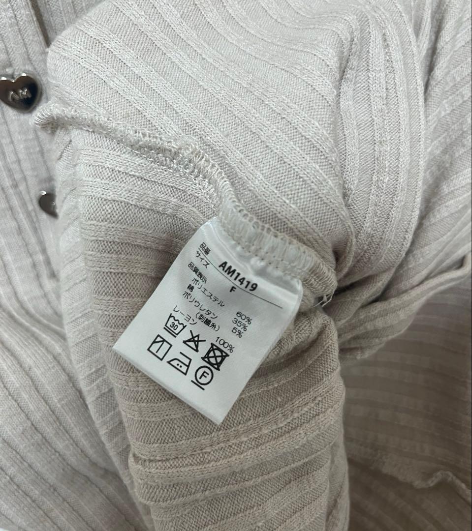 トップス ANDMARY Dorothy heart tops beige