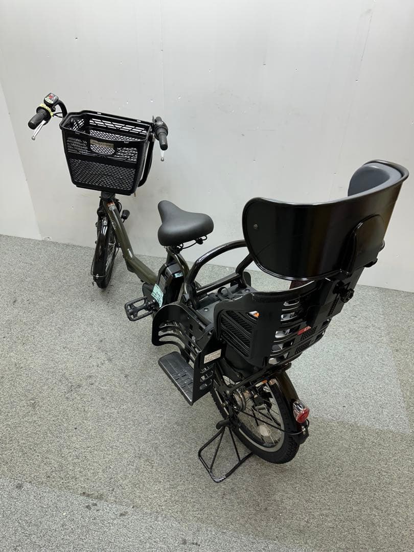 Yamaha パスKISS チャイルドシート付き電動自転車　大型フロントカゴあり