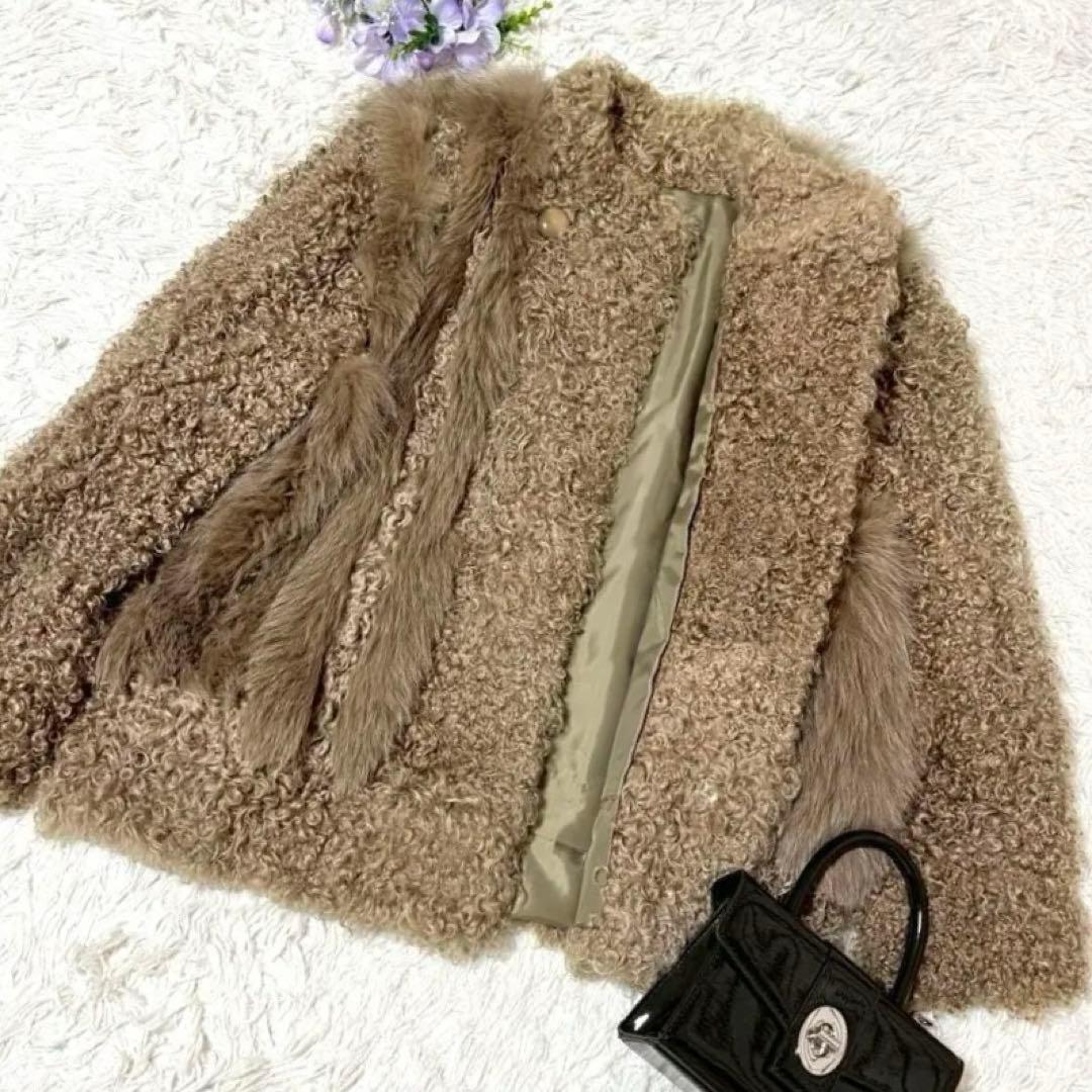 EMBA 　エンバ　ラムファー　×　フォックスファー　ジャケット　アウター