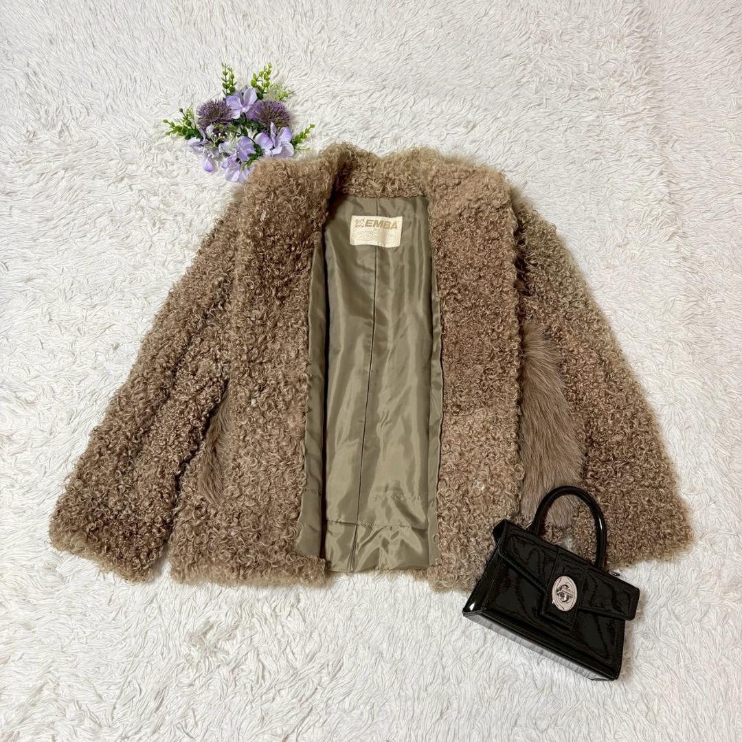 EMBA 　エンバ　ラムファー　×　フォックスファー　ジャケット　アウター
