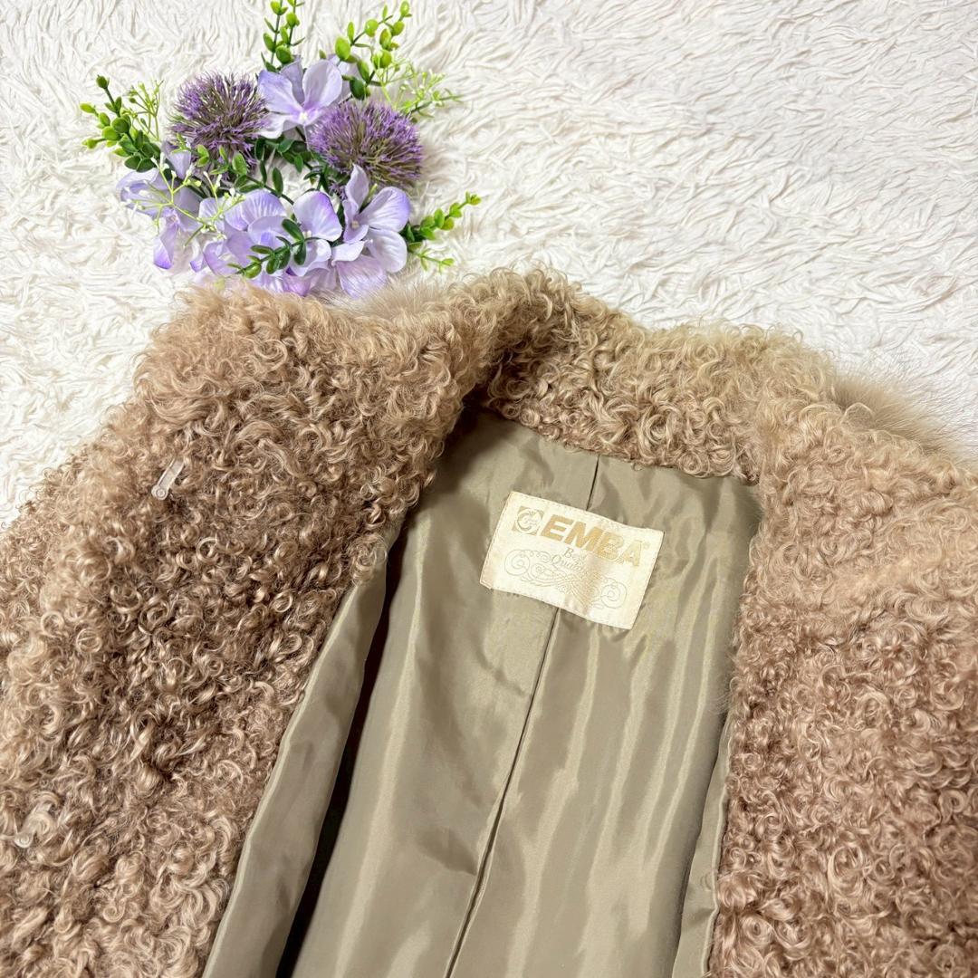 EMBA 　エンバ　ラムファー　×　フォックスファー　ジャケット　アウター