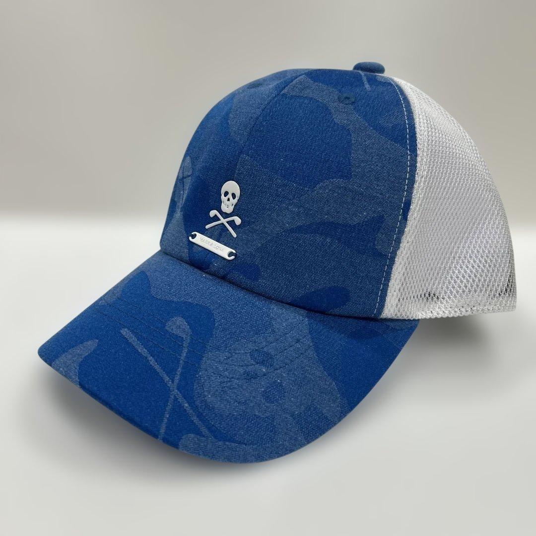 新品❤️マークアンドロナ❤️迷彩キャップ スカルロゴ付き