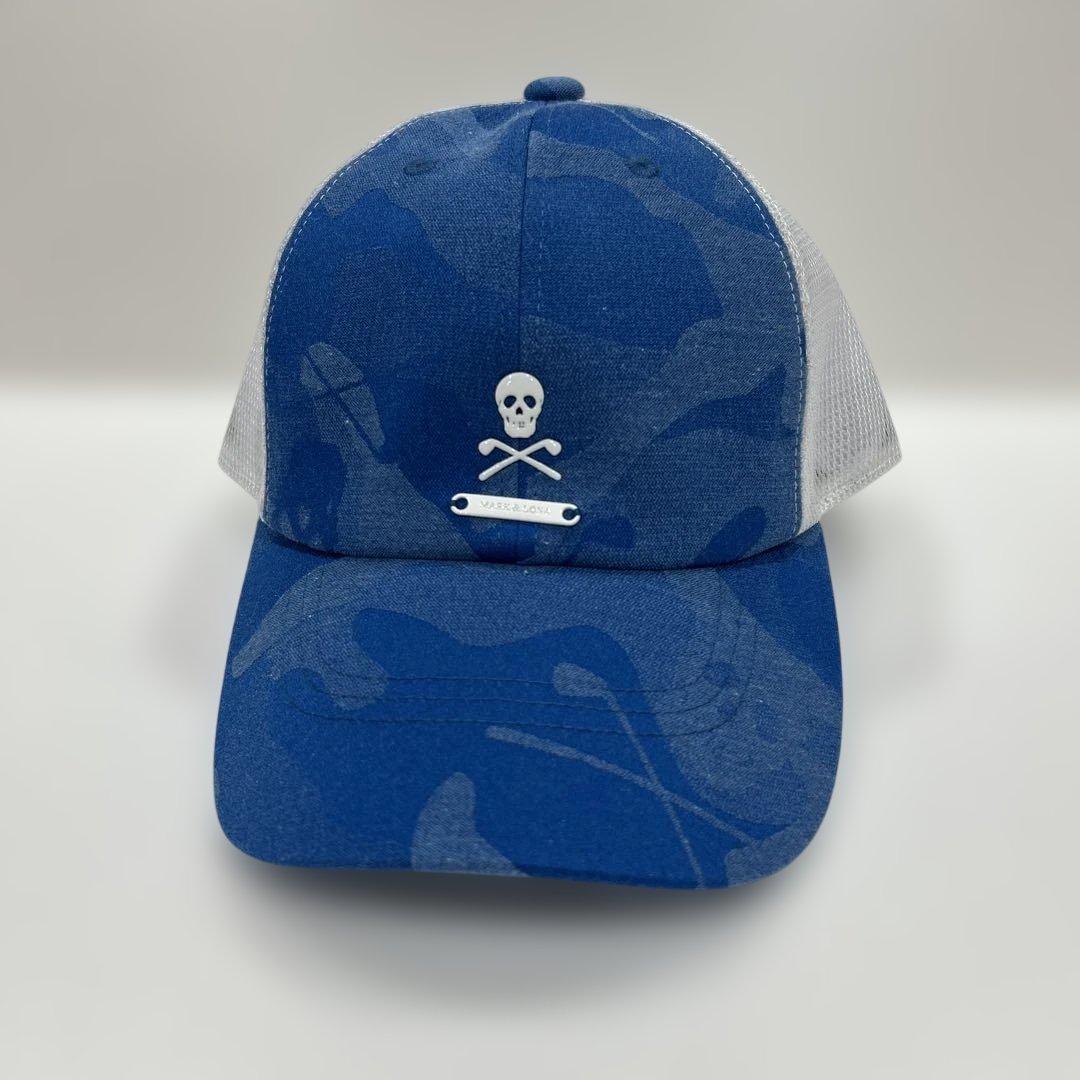 新品❤️マークアンドロナ❤️迷彩キャップ スカルロゴ付き