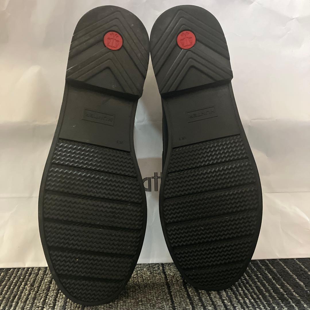 HUNTER メンズレインシューズ　ハンターローファー　ブラック 26.5～27